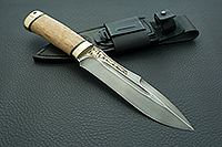 Нож Скорпион карельская береза, zdi-1016, латунь : фото 10