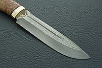 Нож Селигер стабилизированная карельская береза, zdi-1016, латунь : фото 4