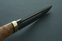 Нож Селигер стабилизированная карельская береза, zdi-1016, латунь : фото 9