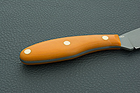 Нож Канадский средний (траппер) накладки микарта, 95х18, цельнометаллический : фото 3