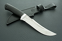 Нож Клык граб - черное дерево, n690, алюминий : фото 8