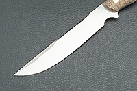 Нож Рифей накладки стабилизированный ореховый кап, n690, цельнометаллический : фото 3