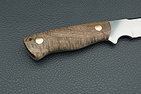 Нож Рифей накладки стабилизированный ореховый кап, n690, цельнометаллический : фото 5