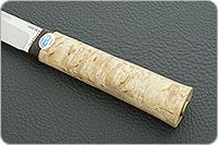 Нож Бурятский большой карельская береза, 95х18, текстолит : фото 6