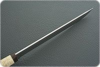 Нож Бурятский большой карельская береза, 95х18, текстолит : фото 8