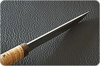 Нож Бурятский малый береста, 95х18, текстолит : фото 6