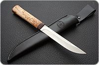 Нож Бурятский малый карельская береза, 95х18, текстолит : фото 8