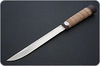Нож Бурятский средний береста, 95х18, текстолит : фото 2