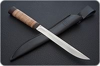 Нож Бурятский средний береста, 95х18, текстолит : фото 7