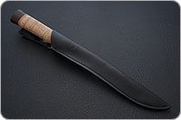 Нож Бурятский средний береста, 95х18, текстолит : фото 8