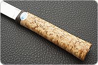 Нож Бурятский средний карельская береза, 95х18, текстолит : фото 6