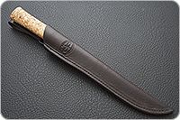 Нож Бурятский средний карельская береза, 95х18, текстолит : фото 10