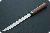 Нож Бурятский средний орех, 95х18, текстолит : фото 2