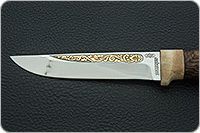 Нож Лиса кап ореховый, 40x10c2m (эи-107), кап березовый : фото 9