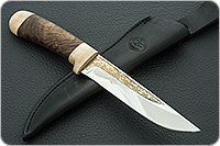 Нож Лиса кап ореховый, 40x10c2m (эи-107), кап березовый : фото 12