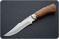 Нож Хазар карельская береза, 100х13м, латунь : фото 2