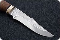 Нож Хазар карельская береза, 100х13м, латунь : фото 4