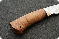 Нож Хазар карельская береза, 100х13м, латунь : фото 5