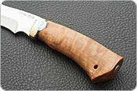 Нож Хазар карельская береза, 100х13м, латунь : фото 6