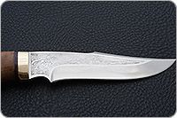 Нож Хазар карельская береза, 100х13м, латунь : фото 7