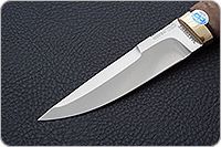 Нож Хаски карельская береза, 100х13м, латунь : фото 3