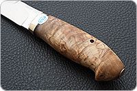 Нож Хаски карельская береза, 100х13м, латунь : фото 6