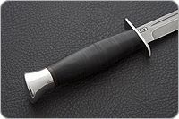 Нож Финка-2 деревянные ножны наборная кожа, zdi-1016, алюминий : фото 5