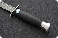 Нож Финка-2 деревянные ножны наборная кожа, zdi-1016, алюминий : фото 6