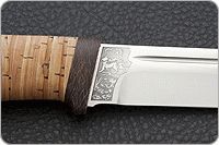 Нож Бекас береста, 100х13м, текстолит : фото 7