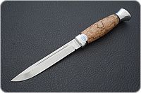 Нож Финка-3 карельская береза, 100х13м, алюминий : фото 2
