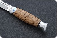 Нож Финка-3 карельская береза, 100х13м, алюминий : фото 6