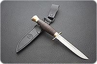 Нож Финка-2 наборная кожа, 100х13м, латунь : фото 6