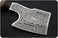 Топорик карельская береза, 40x10c2m (эи-107), текстолит : фото 2