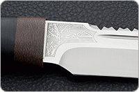 Нож Робинзон-1 наборная кожа, 100х13м, текстолит : фото 4