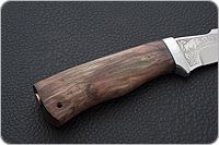 Нож Клык карельская береза, 100х13м, алюминий : фото 3
