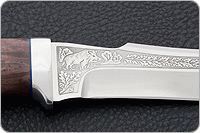 Нож Клык карельская береза, 100х13м, алюминий : фото 4