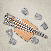 Набор Шашлычный-1 береста, текстолит, без дополнительной обработки : фото 9