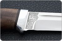 Нож Бекас орех, 95х18, алюминий : фото 7