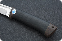 Нож Бекас наборная кожа, 100х13м, текстолит : фото 6