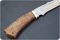 Нож Хазар карельская береза, 95х18, латунь : фото 4