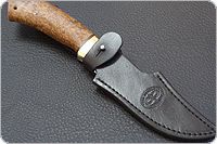 Нож Хазар карельская береза, 95х18, латунь : фото 6