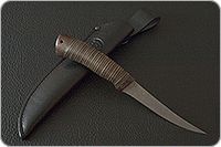 Нож Фишка (Fish-ka) наборная кожа, zdi-1016, текстолит : фото 9