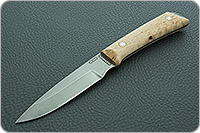 Нож Снегирь накладки стабилизированная карельская береза, zdi-1016, цельнометаллический : фото 2