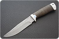 Нож Стрелец наборная кожа, zdi-1016, алюминий : фото 2