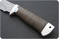 Нож Стрелец наборная кожа, zdi-1016, алюминий : фото 6