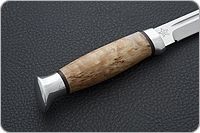 Нож Финка-3 карельская береза, 95х18, алюминий : фото 5