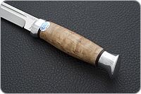 Нож Финка-3 карельская береза, 95х18, алюминий : фото 6