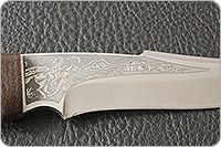 Нож Хазар наборная кожа, rwl-34, текстолит : фото 7