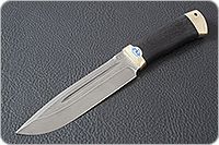 Нож Селигер граб - черное дерево, zdi-1016, латунь : фото 2