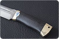 Нож Селигер граб - черное дерево, zdi-1016, латунь : фото 6